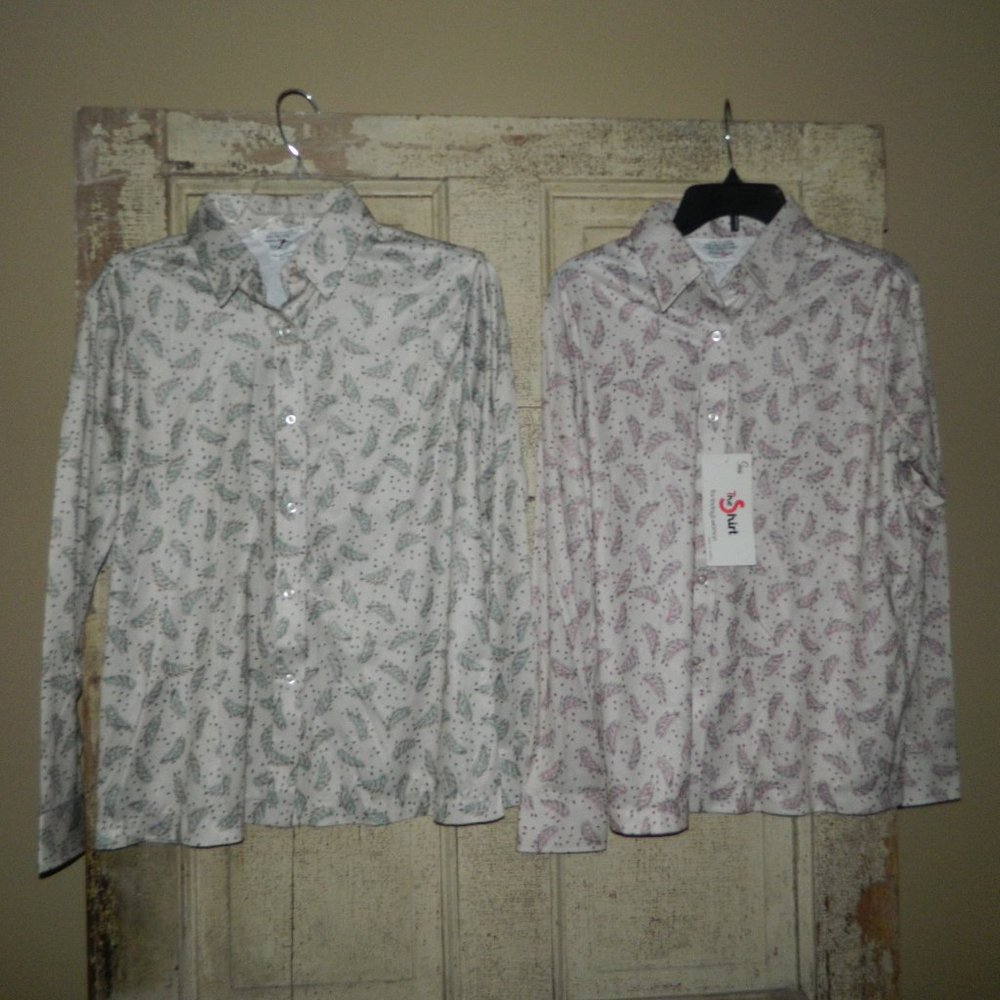Womens Vintage Sears The Shirt Perma Prest Blouse Lot of 2 Size 18 (P-6)